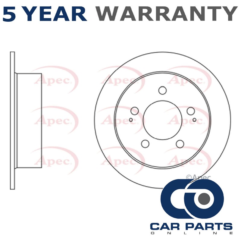 1x Brake Disc Rear CPO Fits Ssangyong Rexton Kyron 2.0 D XDi 2.2 2.7 4840109000