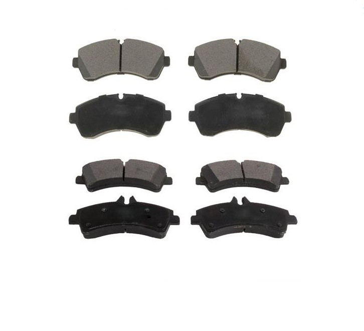 Front & Rear Pads for 07-16 Sprinter 3500 With DUAL Rear Wheels