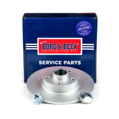 2x Brake Discs Pair Solid Rear 290mm BBD6218S Borg & Beck Set 432027306R Quality gallery