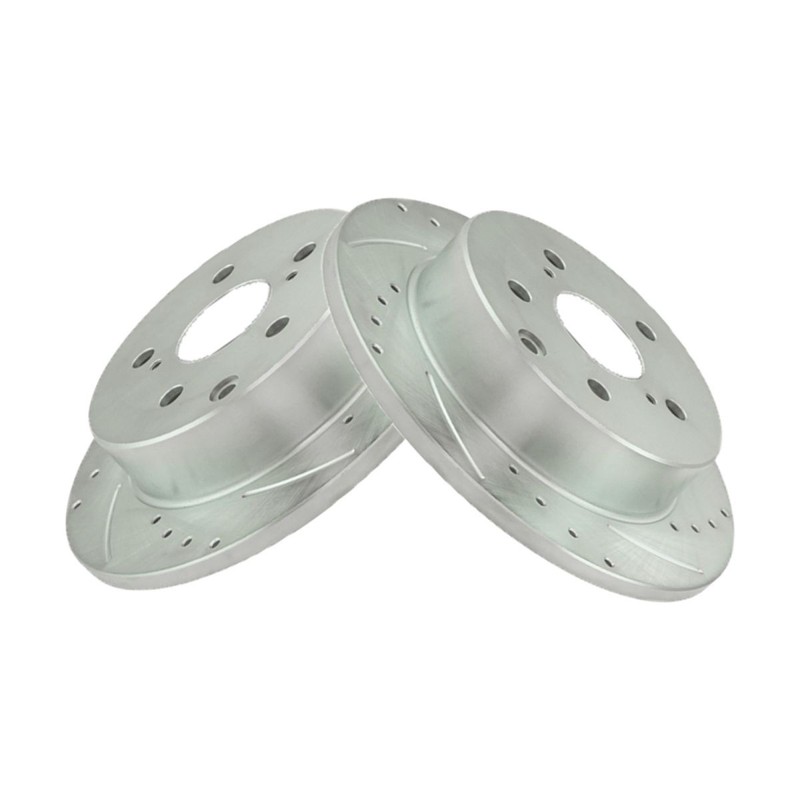 Brake Caliper Ceramic Pad & Performance Rotor Rear Kit w/Fluids for Toyota gallery