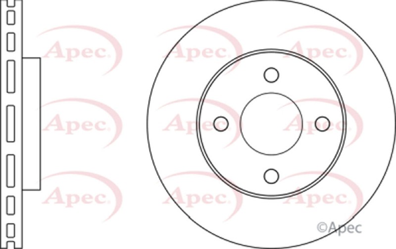 Fits Nissan Micra Note 1.2 1.5 dCi Brake Disc Front Apec 402061HA0A gallery