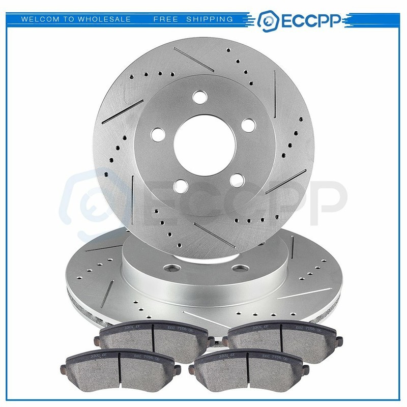 Front Brake Rotors And Ceramic Pads For Jeep Liberty 2002-2007