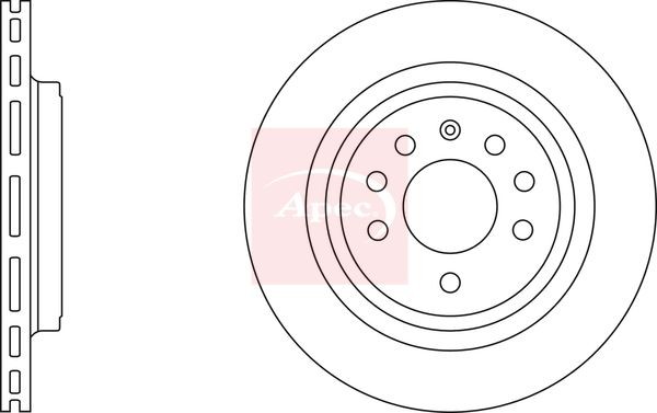 Brake Disc Rear Vented Fits Cadillac Fiat Opel Saab Vauxhall APEC DSK2385