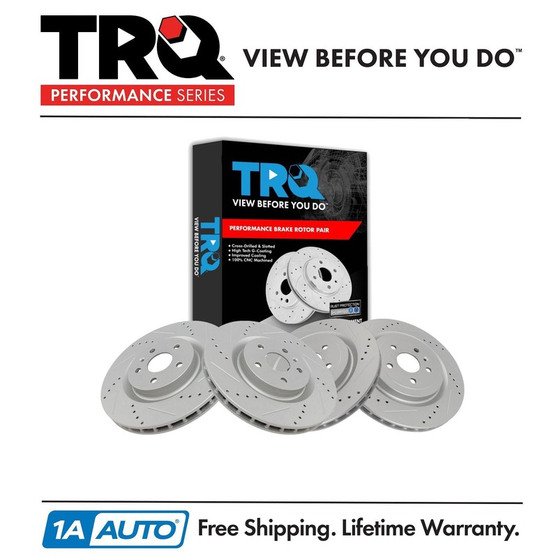 Front & Rear Brake Rotors Set For 2010-2015 Chevrolet Camaro