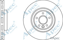 Coated Brake Disc Front Axle To Fit Jaguar XE 15->, XF 15->
