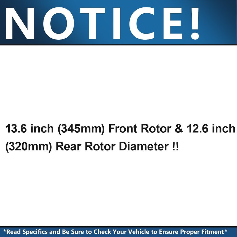 Front Rear Drilled Rotors Brake Pads for Dodge Charger Magnum Challenger 300 gallery