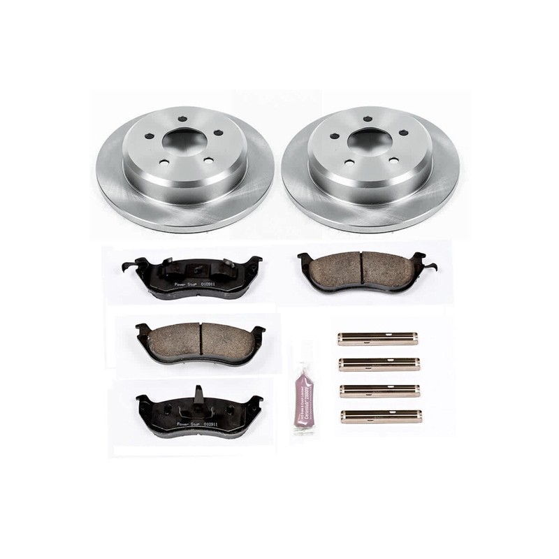 KOE2860 Powerstop Brake Disc and Pad Kits 4-Wheel Set Front & Rear for Mercury gallery