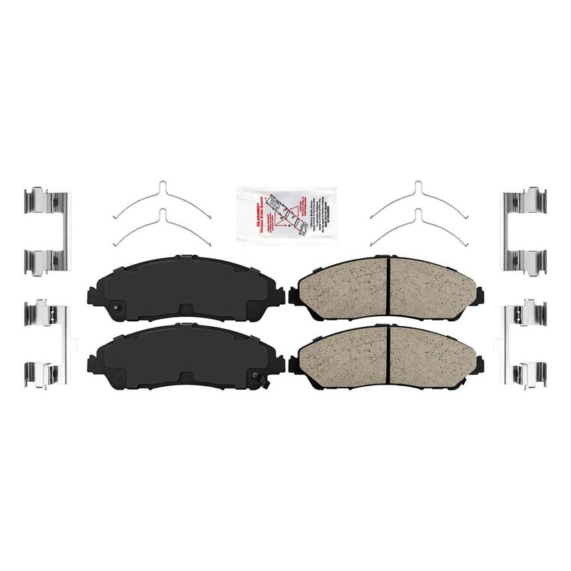 Front & Rear Coated Disc Brake Rotors & Ceramic Pads for Acura MDX 2014-2016 gallery