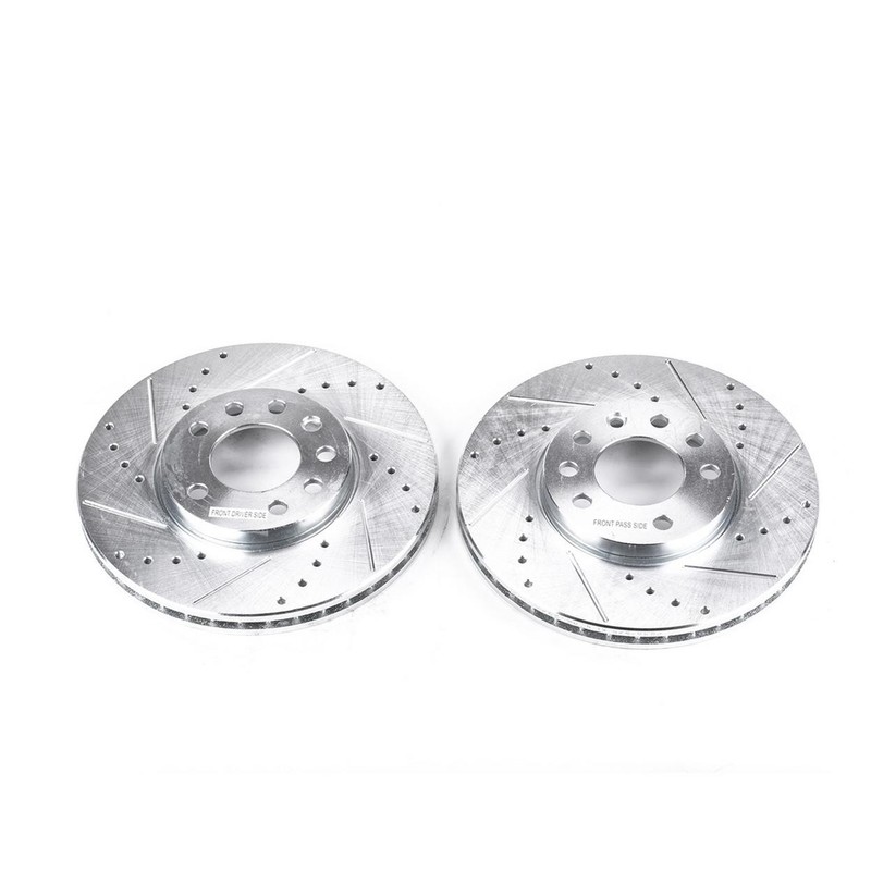 PowerStop Disc Brake Rotor Set – Fits Saab 9-3 2003-2011, Saab 9-3X 2010-2011 Po