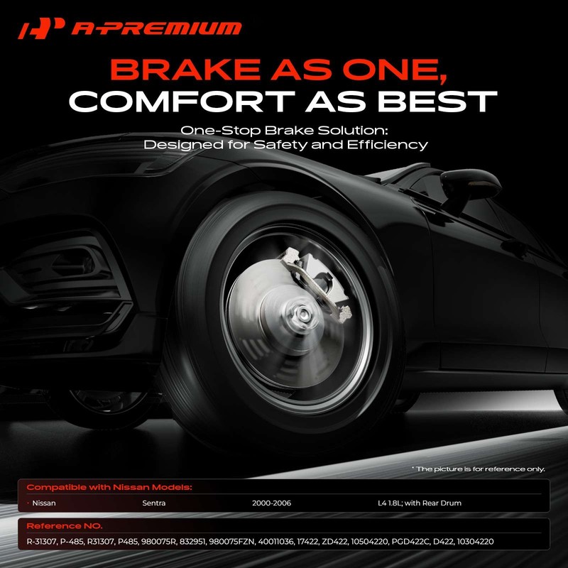 A-Premium Front Disc Brake Rotors & Ceramic Pads for Nissan Sentra 00-06 1.8L gallery