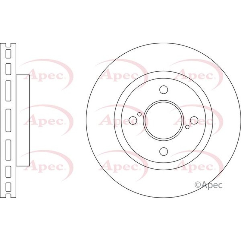 Apec Front Brake Disc DSK3378 – OE High Quality Precision Engineered Part
