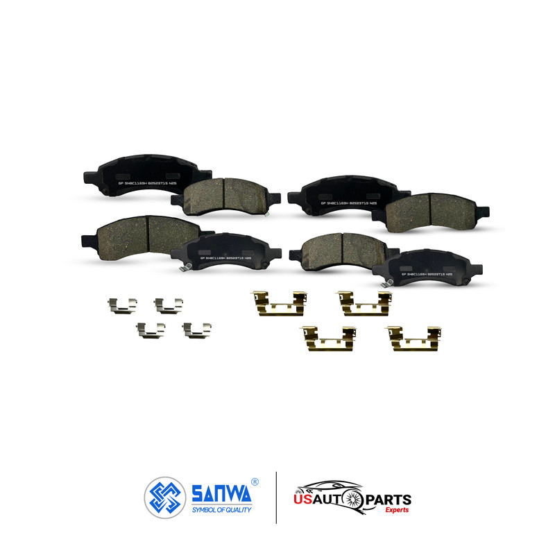 SET OF FRONT & REAR BRAKE ROTOR GEOMET & CERAMIC PAD KIT FOR BUICK ENCLAVE 07-17 gallery