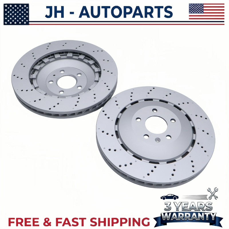 2Pcs Front Brake Disc Rotors 365mm FOR Lamborghini Huracan R8 RS5 8T0615301 gallery