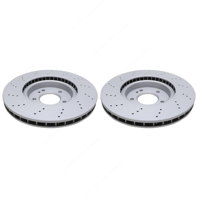 Pair of Rear Brake Discs Rotors Fits Mercedes Benz G63 463 2019 2020- 2023 gallery