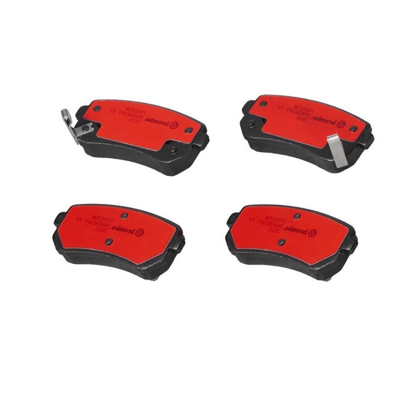 Brembo OEM Front & Rear Ceramic Brake Pads Kit For 2006-2007 Hyundai Accent 9 Yr gallery
