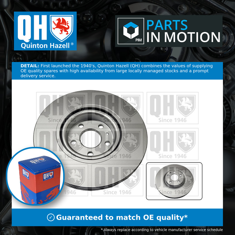 2x Brake Discs Pair Vented fits VOLVO S90 Mk2 2.0D Front 2016 on 322mm Set QH
