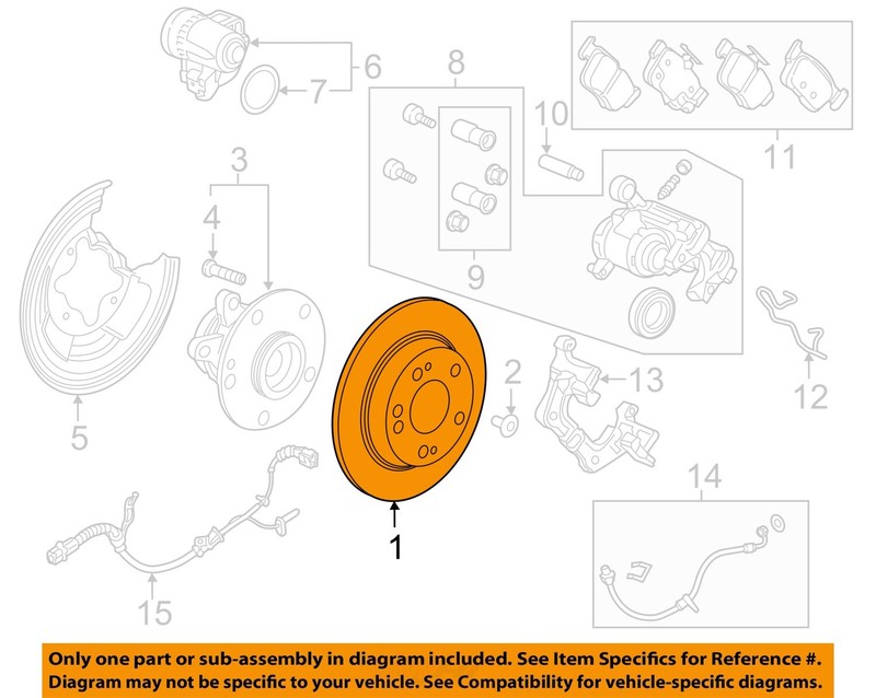 HONDA OEM 16-24 Civic,Insight Rear Suspension Brake Components-Rotor 42510TBAA00