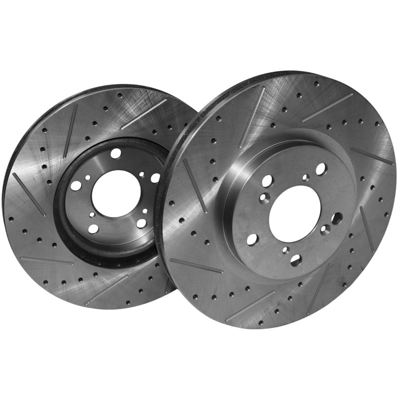 12.59" Front Drilled & Slotted Disc Brake Rotors for 2006-2014 Honda Ridgeline gallery