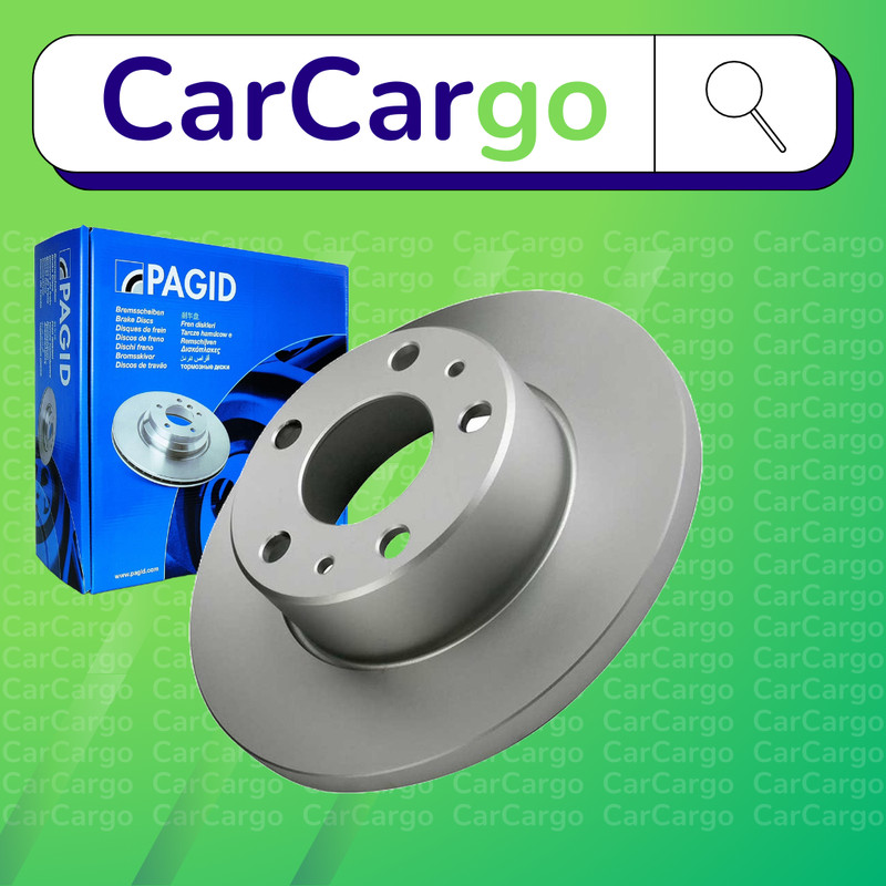 Pagid Solid Rear Brake Discs Pair Iveco Daily 35 C 17, 35 S 17 2005-2006 276 mm