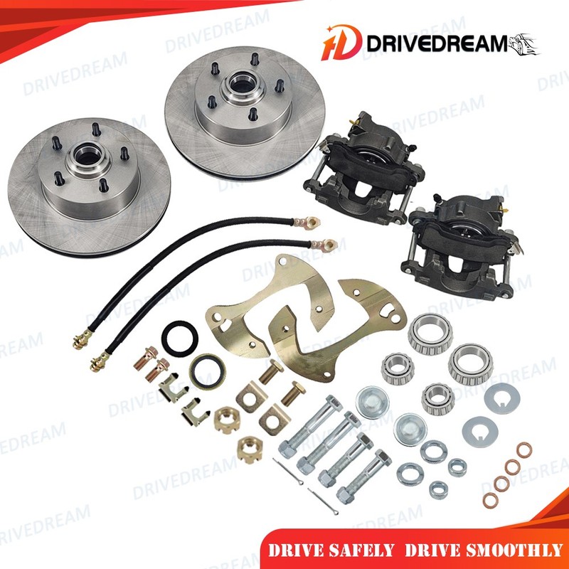 For 1955-64 Chevy Full Size Impala Bel Air Car Deluxe Disc Brake Kit, 5 x 4-3/4″