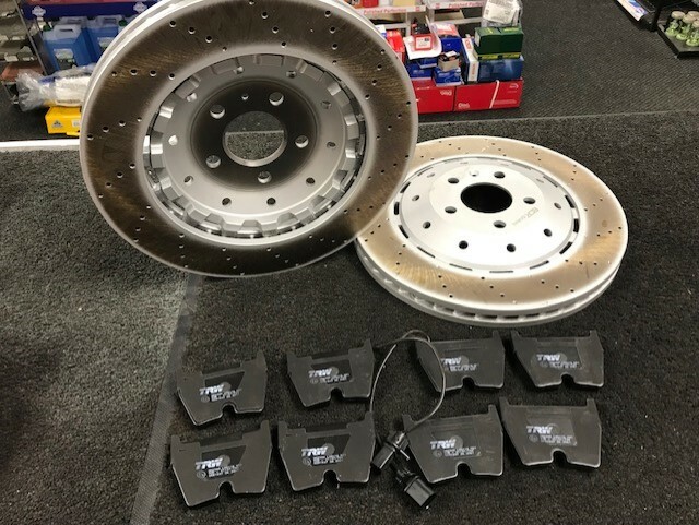 FOR AUDI R8 CROSS DRILLED BRAKE DISCS APEC BRAKE PADS FRONT REAR HAND BRAKE PAD gallery