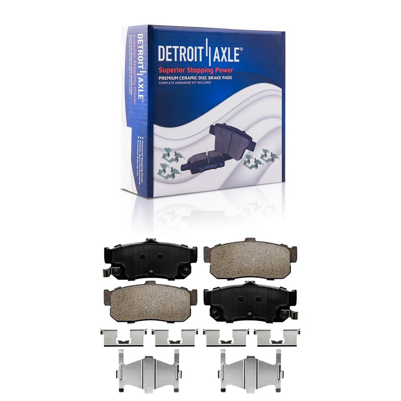 Front & Rear Disc Rotors + Ceramic Brake Pads Kit for Infiniti G20 Nissan Sentra gallery