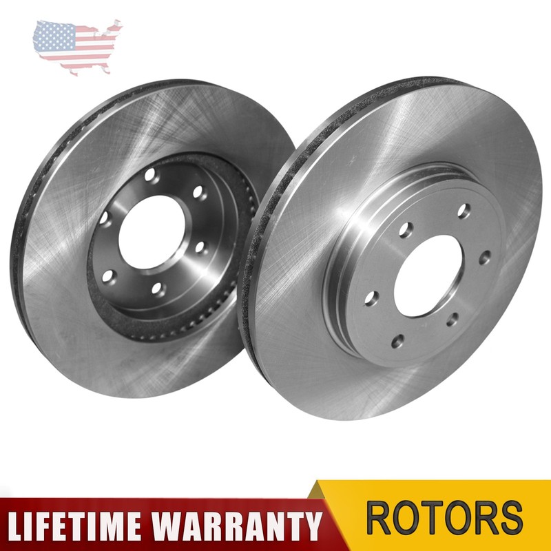Front Disc Brake Rotors for Chevrolet Trailblazer 2006-2009 6.0L Saab 9-7x Pair