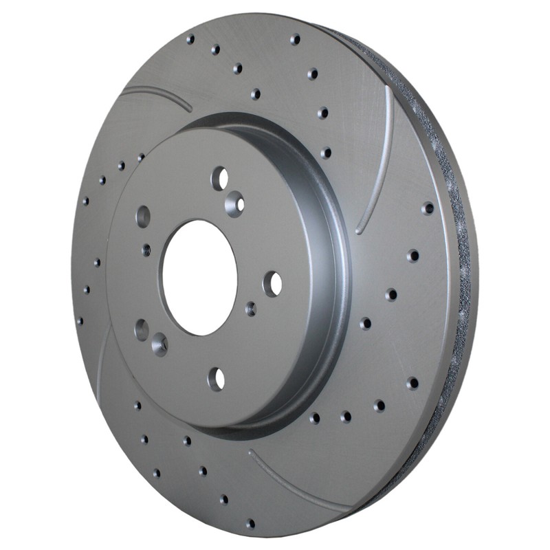 Front Rear Brake Kit Drilled Rotors TRW Pro Ceramic Pads For Acura RDX AWD 2.3L gallery