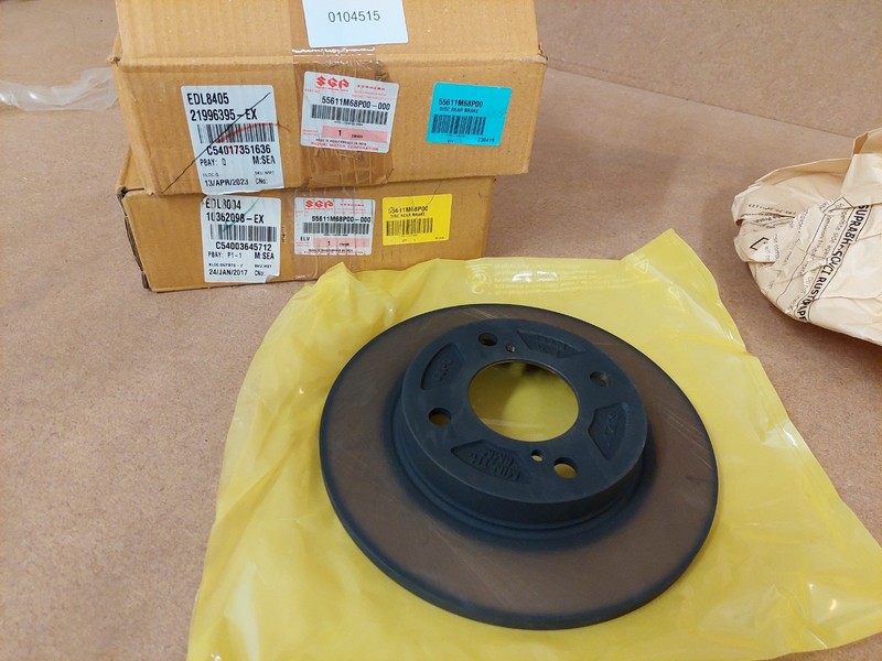 Suzuki Baleno Rear Brake Disc Set 55611M68P00 1.2 1.0 2016-2022 Genuine NEW