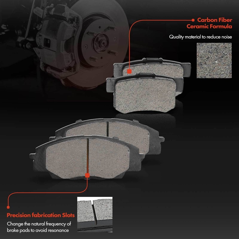 Front & Rear Drilled Rotors & Ceramic Brake Pads for Honda Civic 2006-2011 Acura gallery