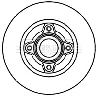 2x Brake Discs Pair Solid fits RENAULT R19 Mk2 1.8 Rear 92 to 95 238mm Set B&B gallery