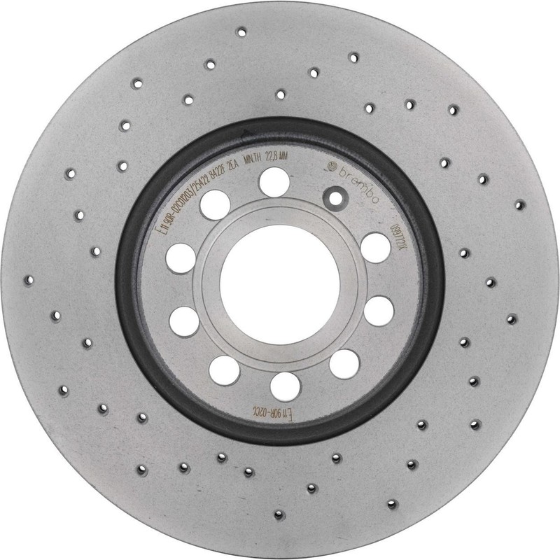Disc Brake Rotor Front 09.9772.1X-AJ Fits 2014-2017 Audi A3 Quattro