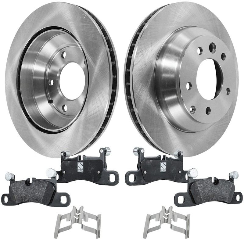 Rear Brake Disc Rotors and Pads Kit for VW Porsche Cayenne Volkswagen Touareg