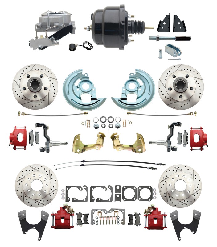 1964-72 A-Body Front & Rear Pwr. Disc Brake Conversion ideal Tall Valve Covers