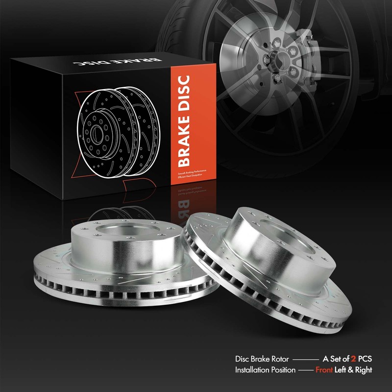 2x Front Side Drilled Brake Rotor for Nissan NV1500 NV2500 NV3500 2012 2013-2021 gallery