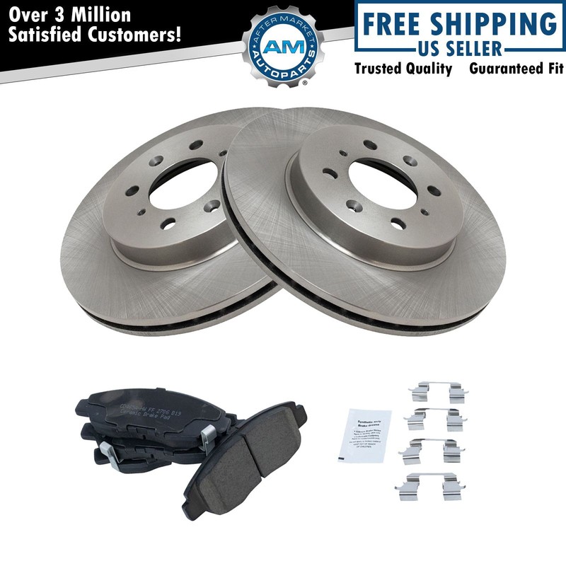 Front Premium Posi Ceramic Brake Pad & Rotor Kit for Honda Civic