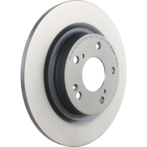 Brembo 08.D713.11 Disc Brake Rotor Rear Gray Cast Iron For 2021 Honda Civic