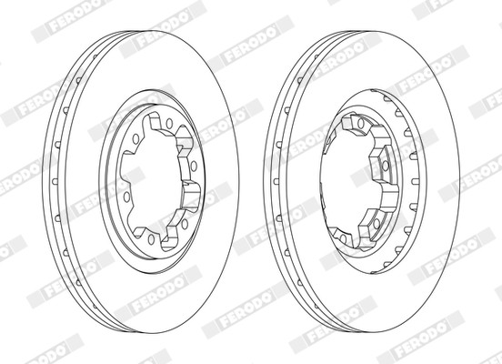 FERODO DDF1626C Brake Disc for INFINITI,NISSAN,NISSAN (ZHENGZHOU)