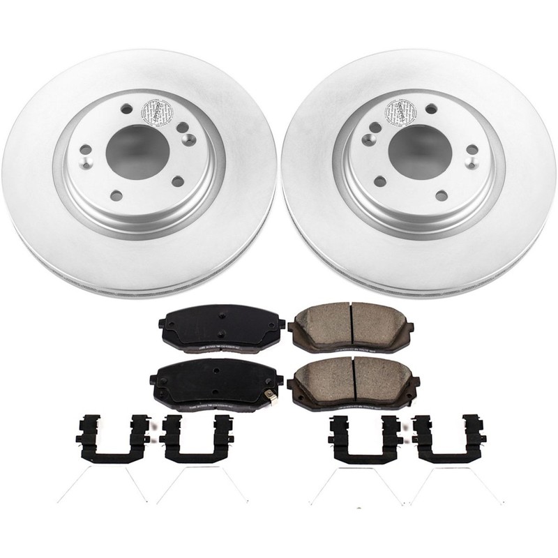 Powerstop Front Rear 4 Wheel 284mm Discs & Pads Kit for 18-23 Kona 21-23 Seltos gallery