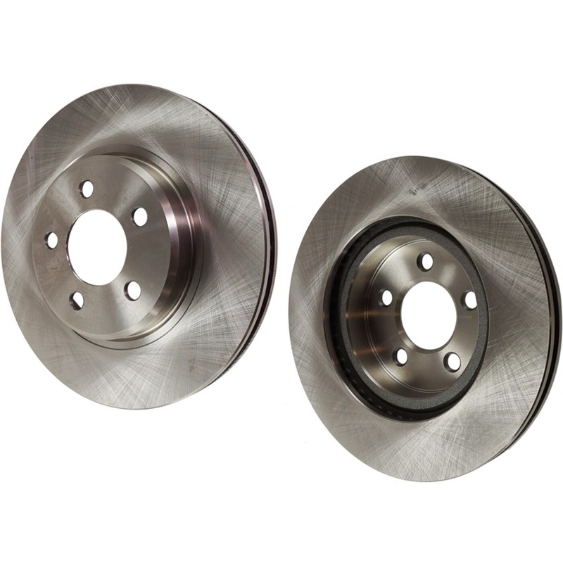 Front Brake Disc Set For 2006-2020 Dodge Charger Plain Surface Cast Iron 5 Lugs