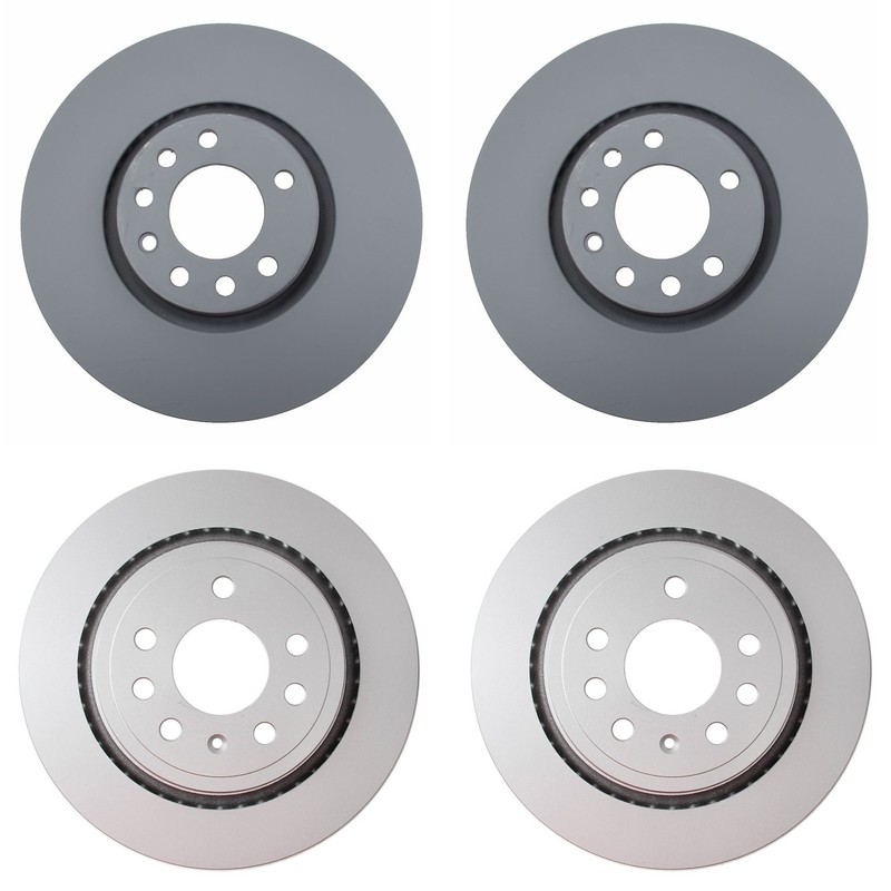 Hella Front 314mm Rear 292mm Brake Vented Rotors Kit For Saab 9-3 9-3X 2003-11