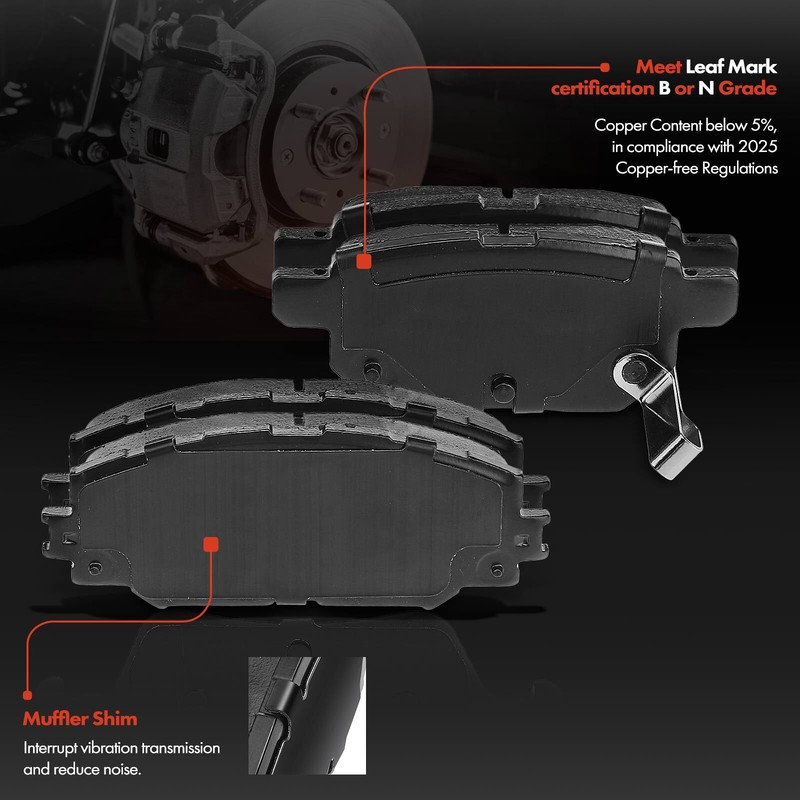 Front & Rear Drilled Rotor & Ceramic Brake Pad for Toyota Corolla Matrix Pontiac gallery