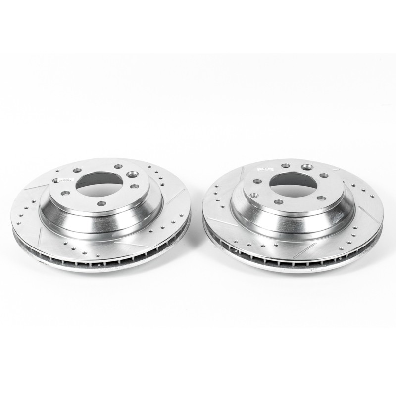 PowerStop EBR1013XPR Drilled & Slotted Rotors for 2014 VW Touareg & 2005 VW gallery