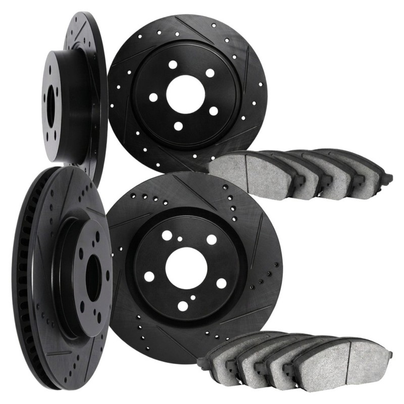 For Hyundai Genesis Coupe 2010-2016 Brake Rotor Set | Black gallery
