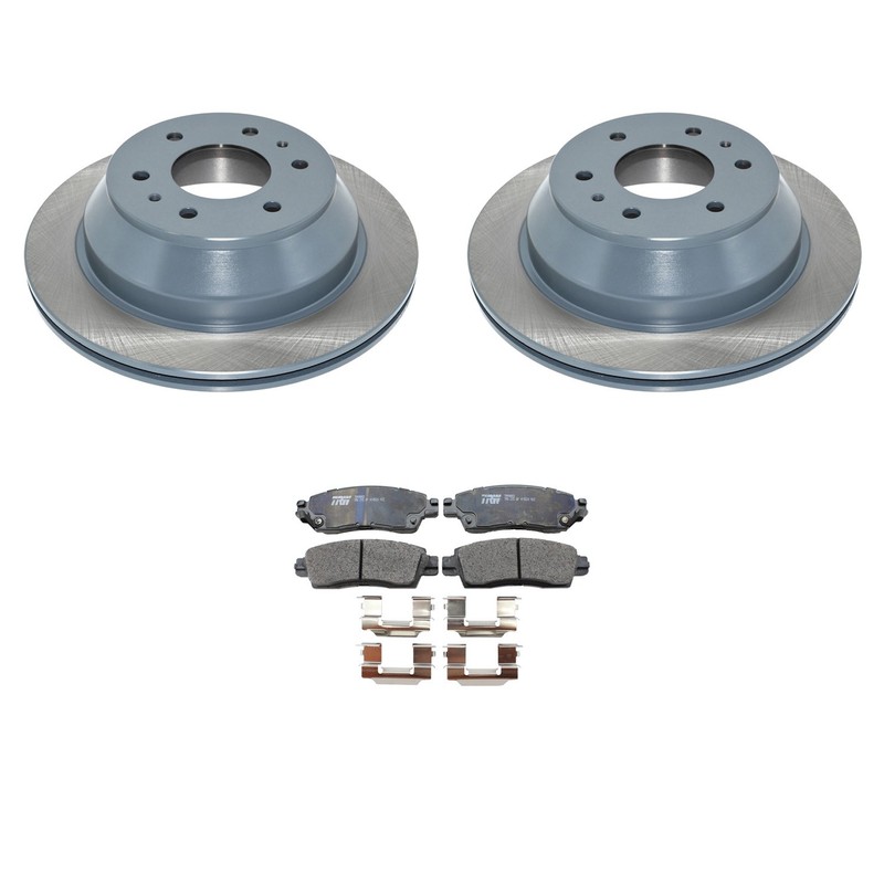 DuraGo Rear Rotors TRW Pro Metallic Disc Brake Pads Kit For 9-7X Envoy Rainier
