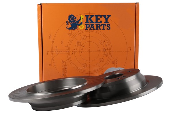 2x Brake Discs Pair Solid Rear 296mm KBD4489 Key Parts Set 6364230012 6394230112 gallery