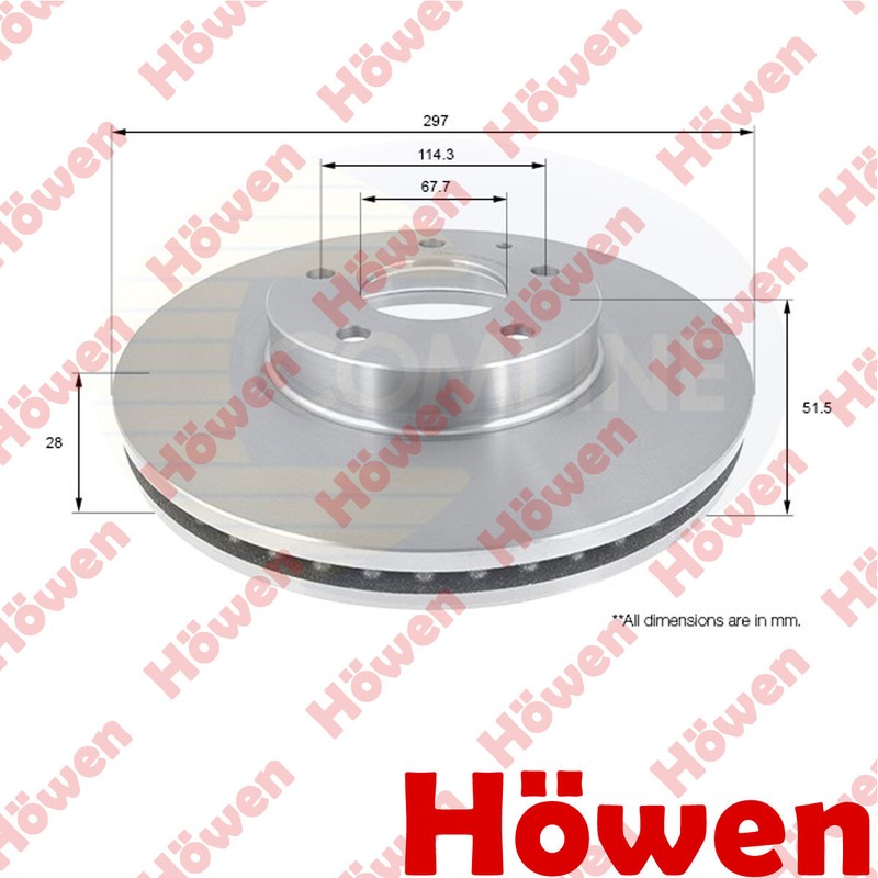 Fits Mazda CX-5 2011- 6 2012- 2.0 D 2.2 2.5 Brake Disc Front Howen #1