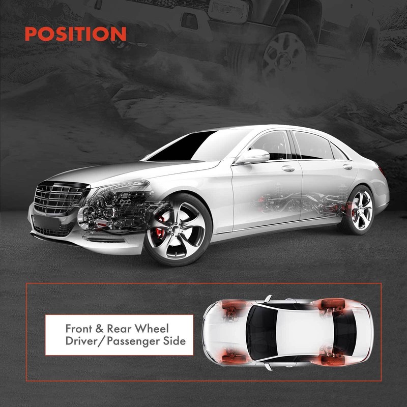 Front & Rear Disc Rotors & Brake Pad + Wheel Hub Bearing for Chrysler 300 15-20 gallery