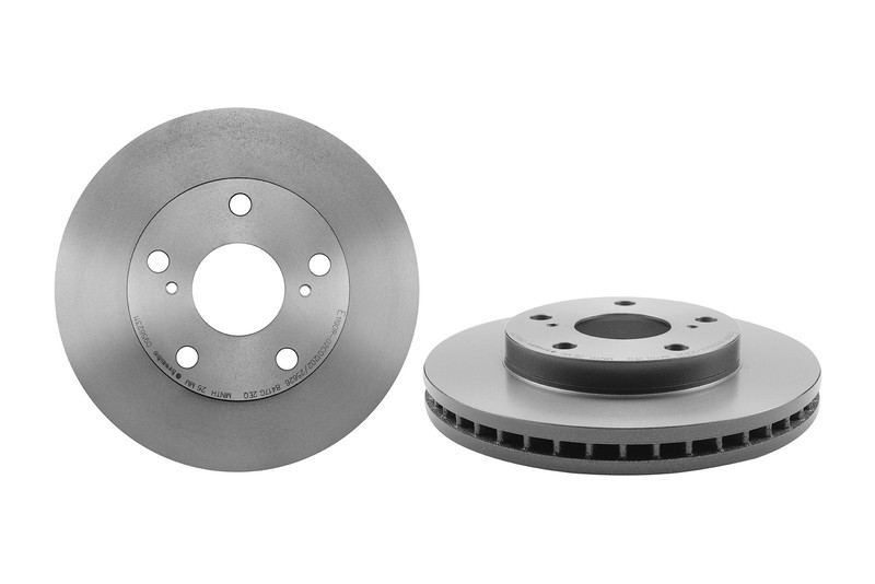 NEW Front Left or Right Vented Disc Brake Rotor 255 mm Brembo for Toyota Camry