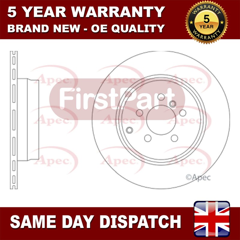 Fits Land Rover Range 2009-2012 4.4 D 4.9 FirstPart Rear 1x Brake Disc LR011891